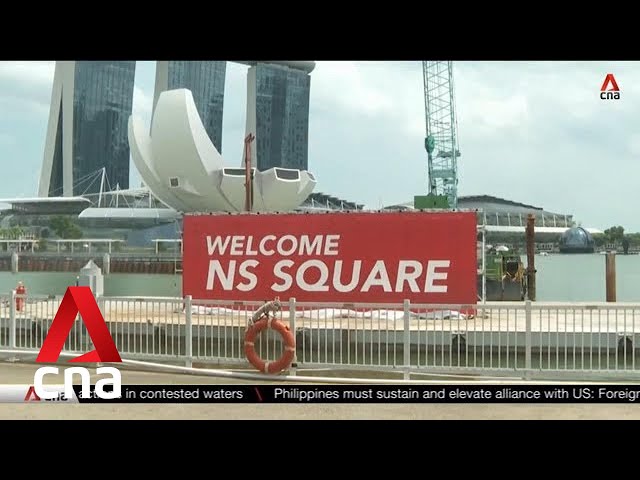 ⁣Work begins on future NS Square to replace The Float @ Marina Bay