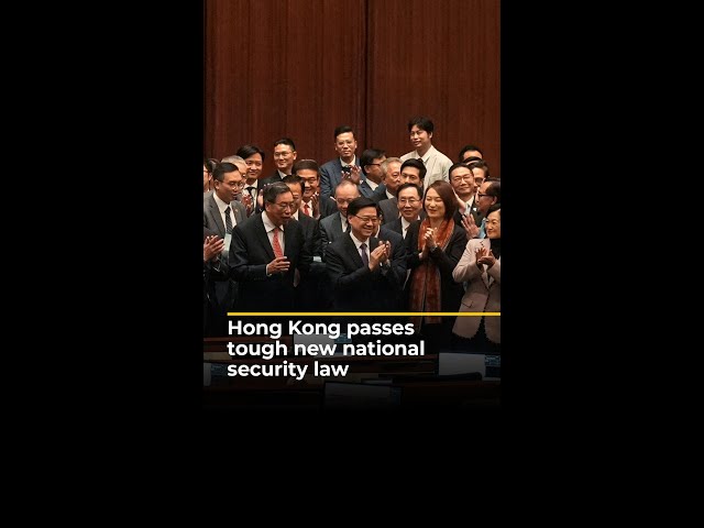 Hong Kong passes tough new national security law | AJ #shorts