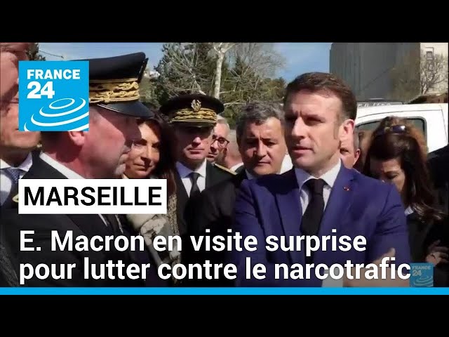 Emmanuel Macron à Marseille pour lutter contre le narcotrafic • FRANCE 24