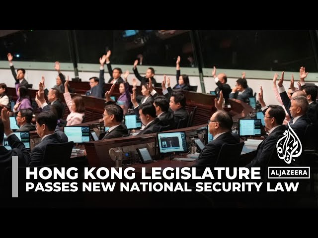 Article 23: Hong Kong legislature passes tough new national security law