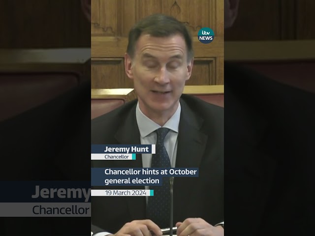 Has Jeremy Hunt just given a clue about when the next general election will be #itvnews #politics