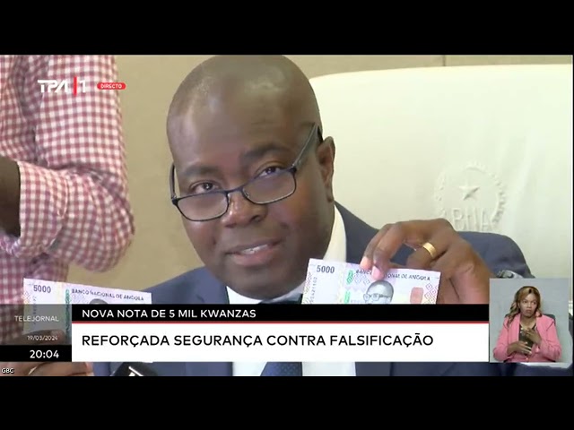 Nova Nota de 5 mil kwanzas com assinatura do actual Governador do BNA