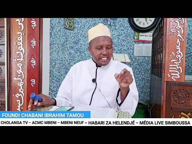 DEMBENI MBADJINI OUEST: Dars avec Fundi Chabani Ibrahim Tamou J8