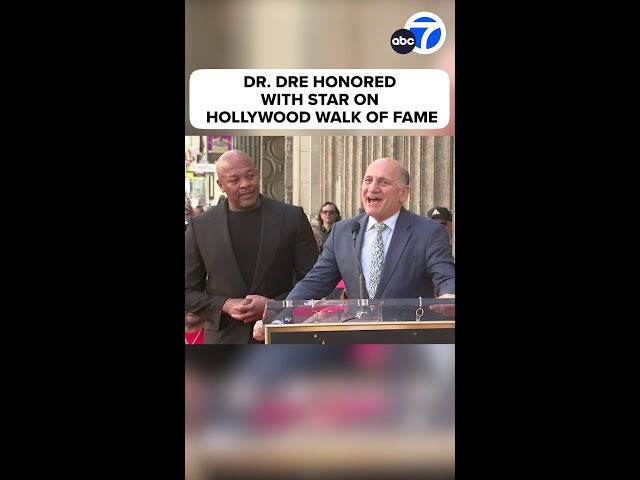 Dr. Dre receives star on Hollywood Walk of Fame