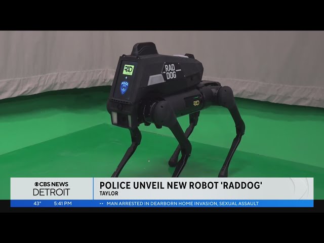 Taylor Police Department unveils new K9 robot