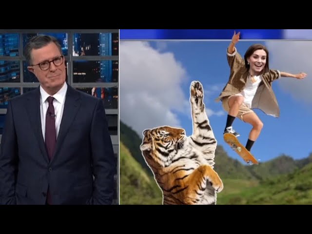 ‘Put this scandal to rest’: Stephen Colbert mocks Princess Kate photoshop theories