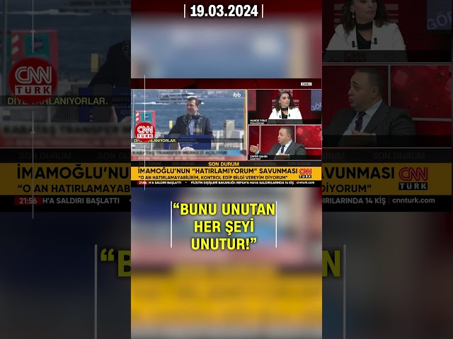 Zafer Şahin'den İmamoğlu'nun "Hatırlamıyorum" Savunmasına Yanıt: Bunu Unutan Her