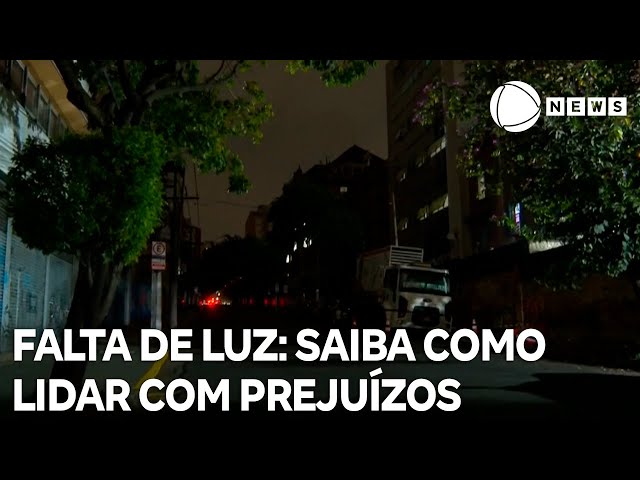 Saiba como lidar com prejuízos causados pela falta de luz