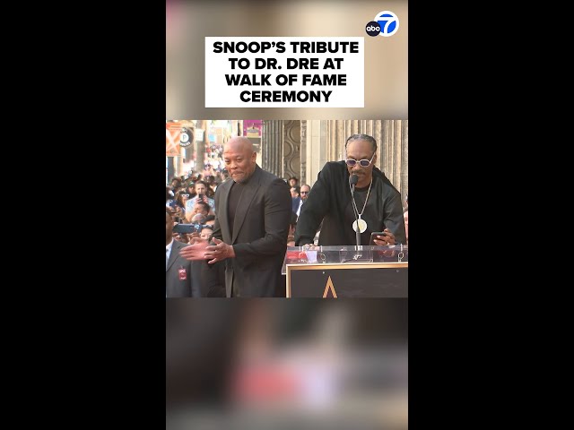 Snoop Dogg had rhyming tribute for Dr. Dre