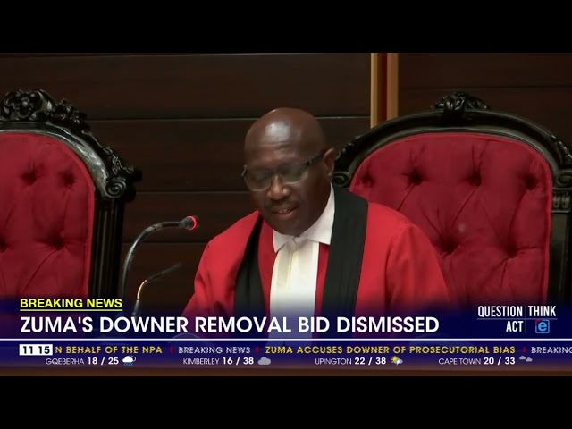 Jacob Zuma's Billy Downer removal bid dismissed