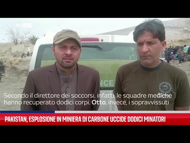 ⁣Esplosione in miniera in Pakistan uccide 12 minatori