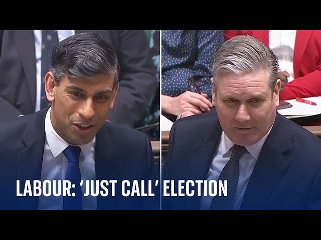 'We're ready - just call it': Starmer throws down election challenge in PMQs