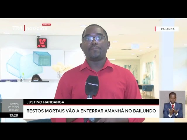 Justino Handanga -  Restos mortais vão a enterrar amanhã no Bailundo