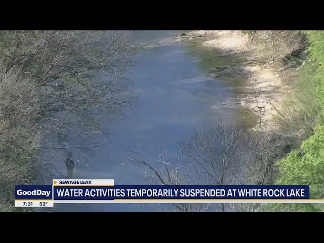 Sewage spill affects White Rock Lake water activities