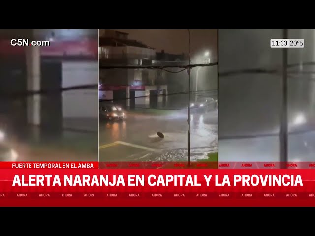 INUNDACIONES en AV. GENERAL PAZ, AVELLANEDA, DOCK SUD TODO BUENOS AIRES