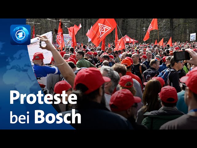 Proteste gegen Stellenabbau bei Bosch