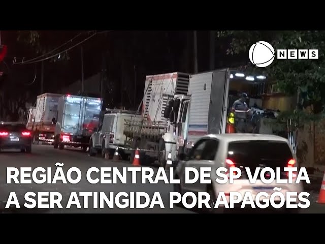 Região central de São Paulo volta a ser atingida por apagões