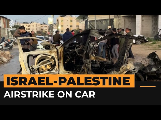 Israeli airstrike on car in Jenin kills 3 | #AJshorts