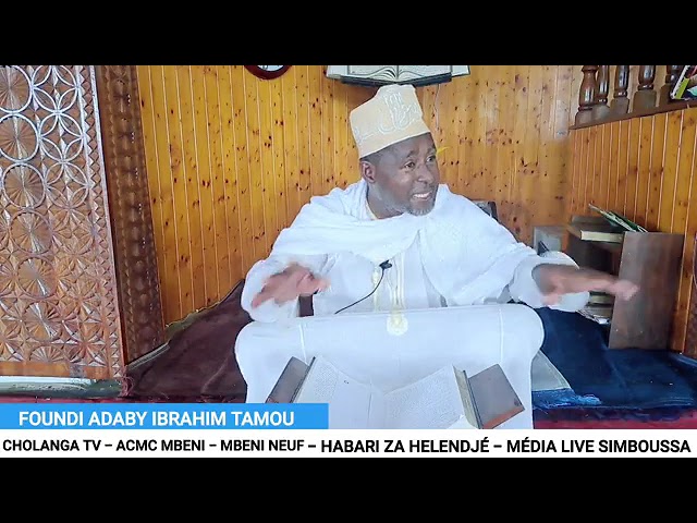 DEMBENI MBADJINI OUEST: darassa du 9ème Jour du  Ramadan 1445 Foundi Adaby Ibrahim Tamou à Dembeni