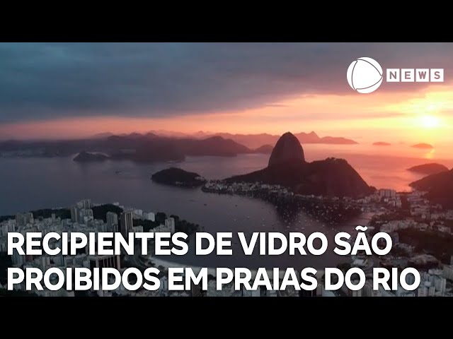 Rio proíbe uso de recipientes de vidro em praias