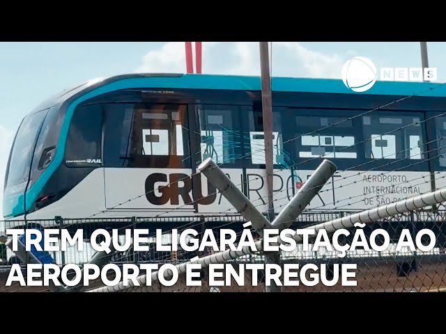 Trem que ligará estação da CPTM ao aeroporto é entregue