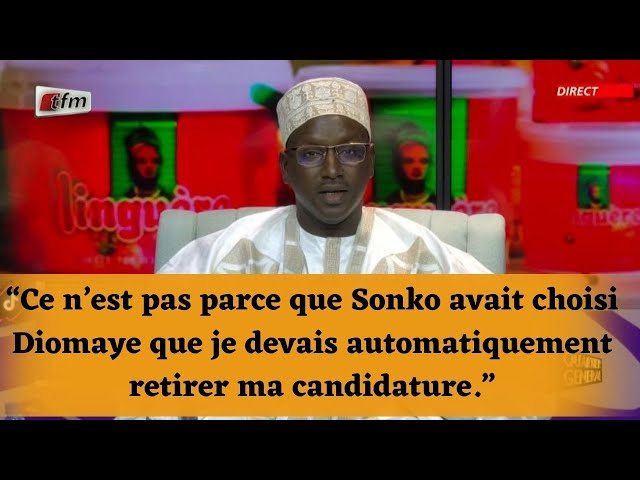 Cheikh Tidiane Dièye : “Ce n’est pas parce que Sonko avait choisi Diomaye..."