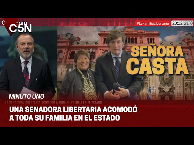 Una SENADORA LIBERTARIA contrató a sus TRES HIJOS y a otros OCHO FAMILIARES