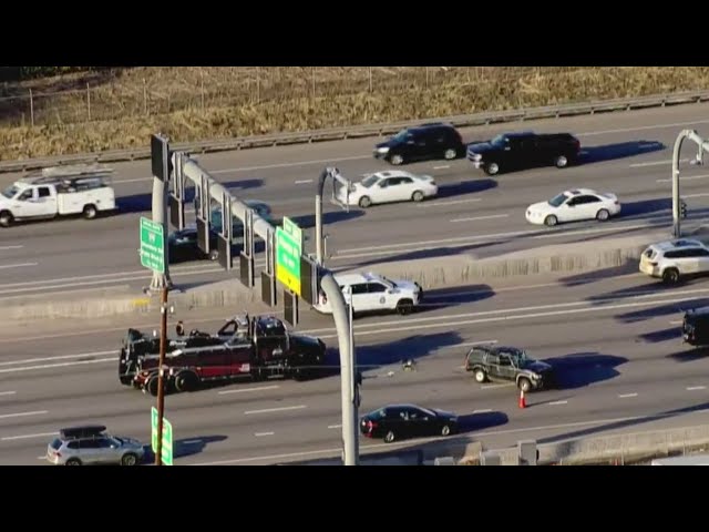 I-70 traffic backs up after eastbound 3-car crash