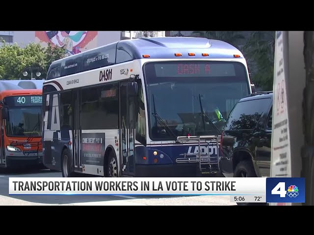 Transportation workers in LA vote to authorize strike