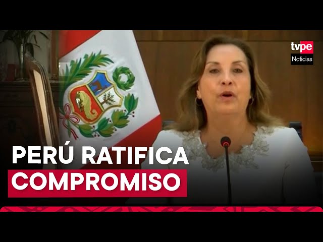 Presidenta Dina Boluarte ratifica compromiso por democracia ante líderes mundiales