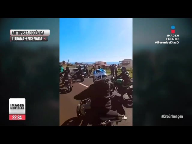 Motociclistas agredieron a Guardias Nacionales en Autopista Escénica Tijuana-Ensenada, BC | Ciro