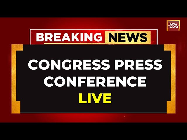 Congress Press Conference LIVE: Rahul Gandhi Live & Mallikarjun Kharge LIVE | India Today LIVE