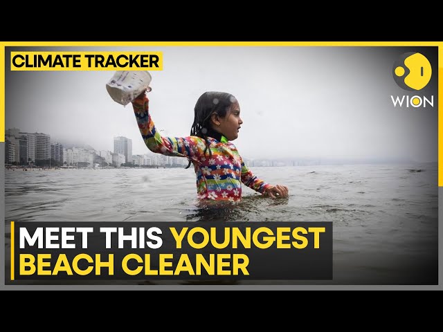 ⁣Meet Nina: Copacabana's youngest beach cleaner | WION Climate Tracker