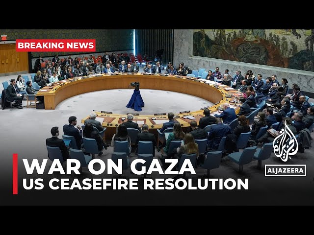 US submits draft resolution to the UN calling for an 'immediate ceasefire' in Gaza