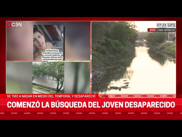 COMENZÓ la BÚSQUEDA de un JÓVEN DESAPARECIDO: se TIRÓ a NADAR en MEDIO del TEMPORAL