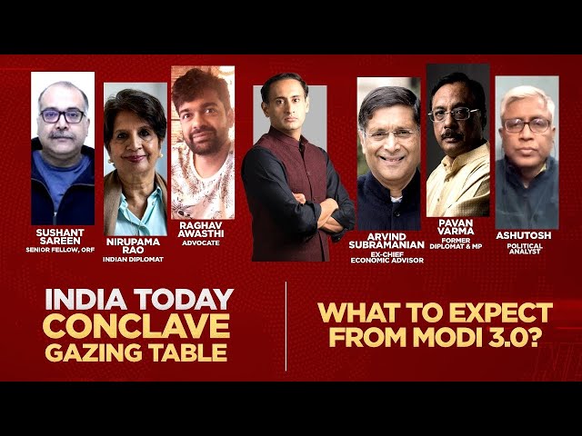 LIVE | What To Expect From Modi Government 3.0? |India Today Conclave Gazing Table With Rahul Kanwal