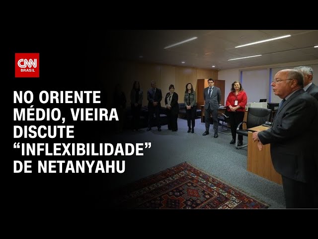 No Oriente Médio, Vieira discute “inflexibilidade” de Netanyahu | CNN NOVO DIA