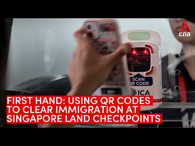 Using QR codes to clear immigration at Singapore land checkpoints in under 1 min