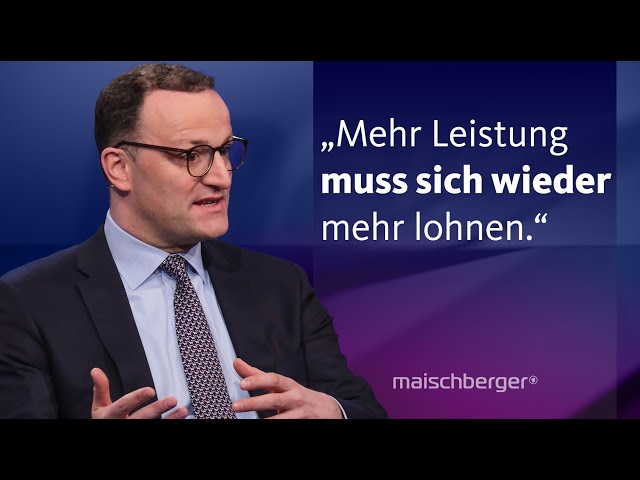 ⁣Sozialstaat in Gefahr? Kevin Kühnert (SPD) und Jens Spahn (CDU) im Gespräch | maischberger