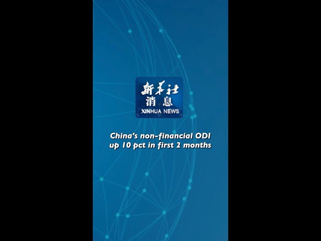 Xinhua News | China's non-financial ODI up 10 pct in first 2 months