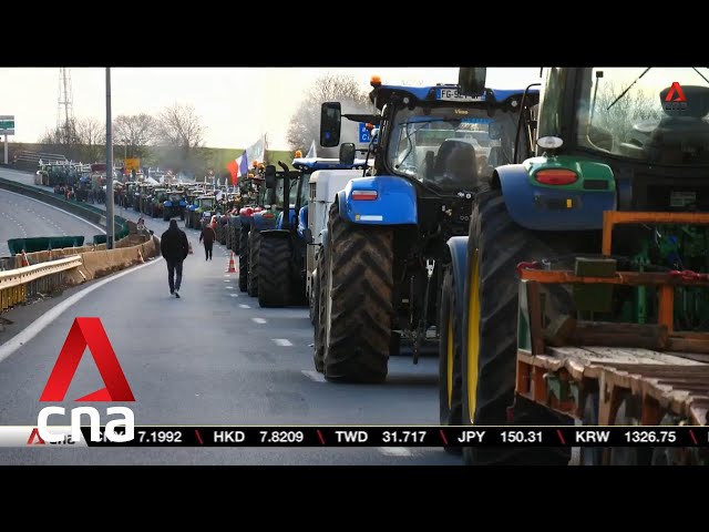 French farmers protest as part of Europe-wide movement