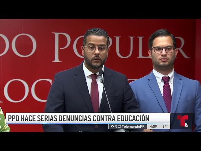 PPD denuncia que Pierluisi utiliza Educación como su "ATH"