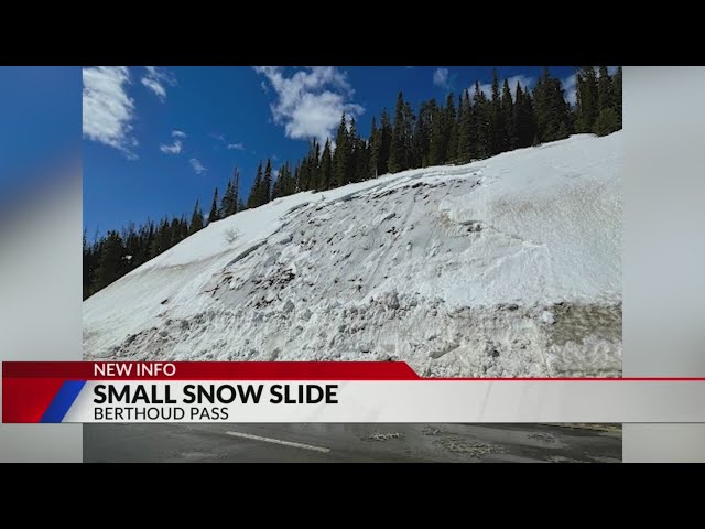 US 40 closes for small snow slide