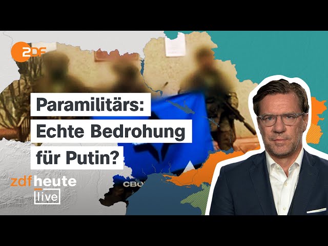⁣Paramilitärs an russischer Grenze: Wie gefährlich werden sie Putin? | ZDFheute live