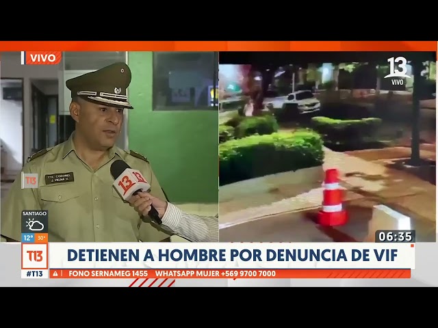 Detienen a hombre por brutal agresión contra su ex pareja en Las Condes