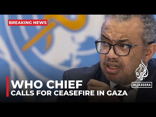 WHO chief calls for immediate ceasefire in Gaza, aid delivery