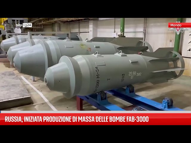 ⁣Russia, iniziata produzione di massa delle bombe fab 3000