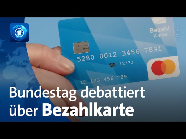 Debatte über Bezahlkarte für Geflüchtete im Bundestag