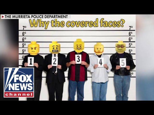 ⁣California police department uses Lego heads to replace faces of suspects in response to new law