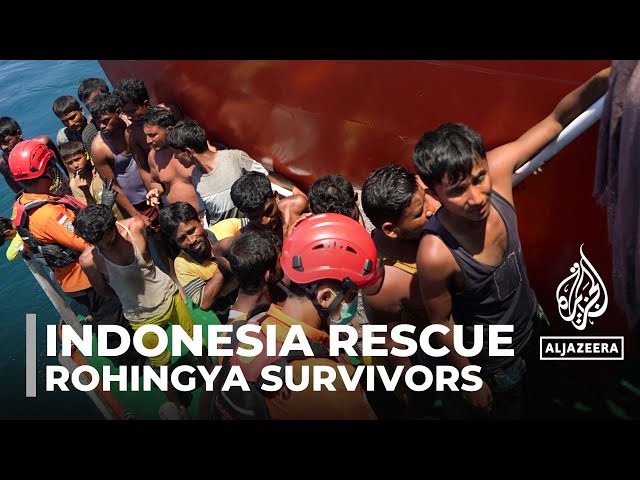 Indonesian rescue at sea: Dozens of Rohingya refugees saved after boat capsizes